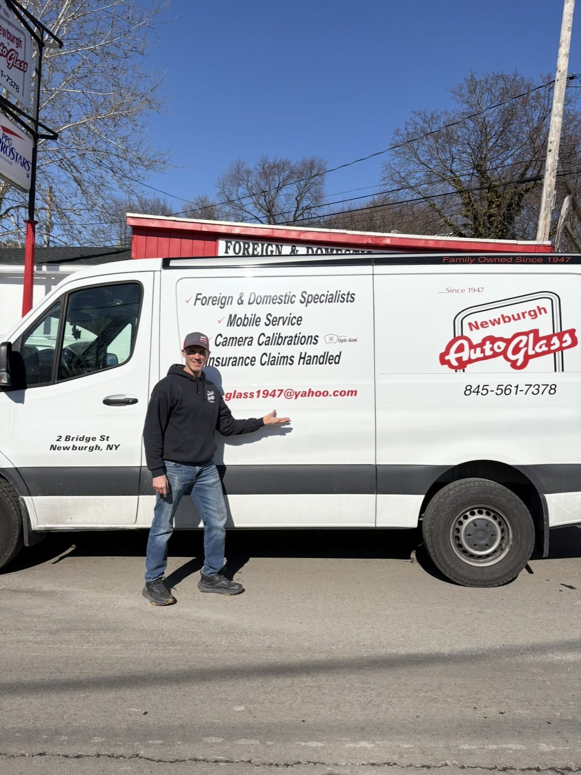 Newburgh Auto Glass mobile auto glass service van